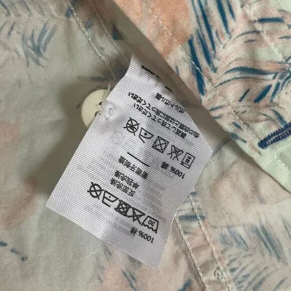 Pullin Pull-in tropical Hawaiian vacation button down short sleeve shirt size M - Picture 10 of 16